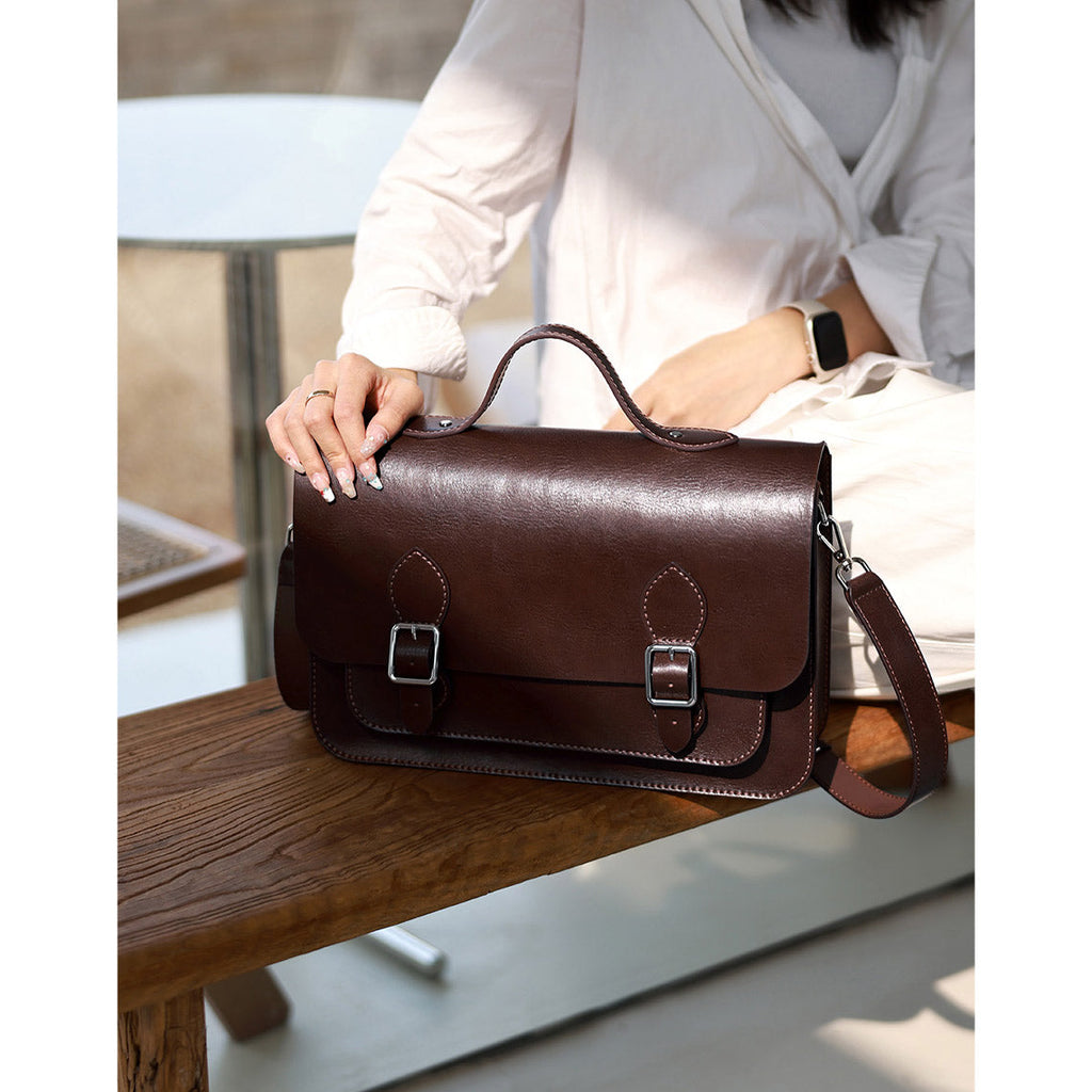 Wirkin DIY Handbag Kit Semi-finished Leather Satchel with Tool Set
