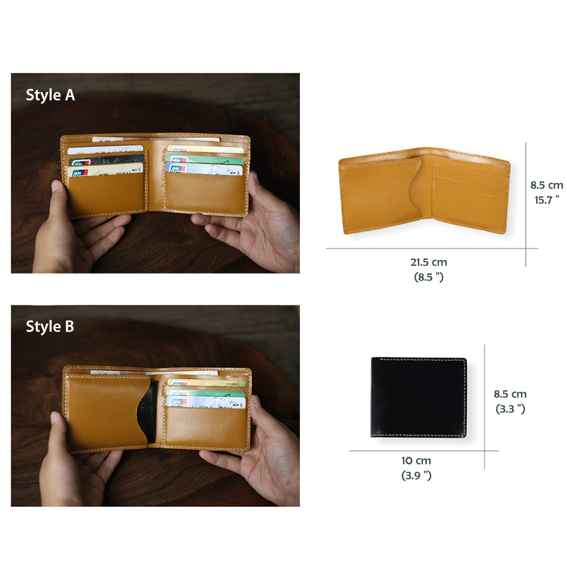 DIY Wallet Kit Purse Kit | Full Grain Leather Wallet Interior & Size - Wirkin™