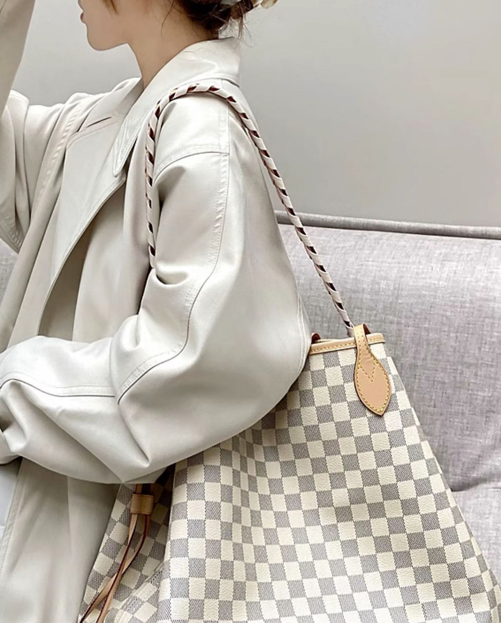 Neverfull Bag shoulder strap, women's underarm shoulder strap, high-quality leather shoulder strap for tote bags