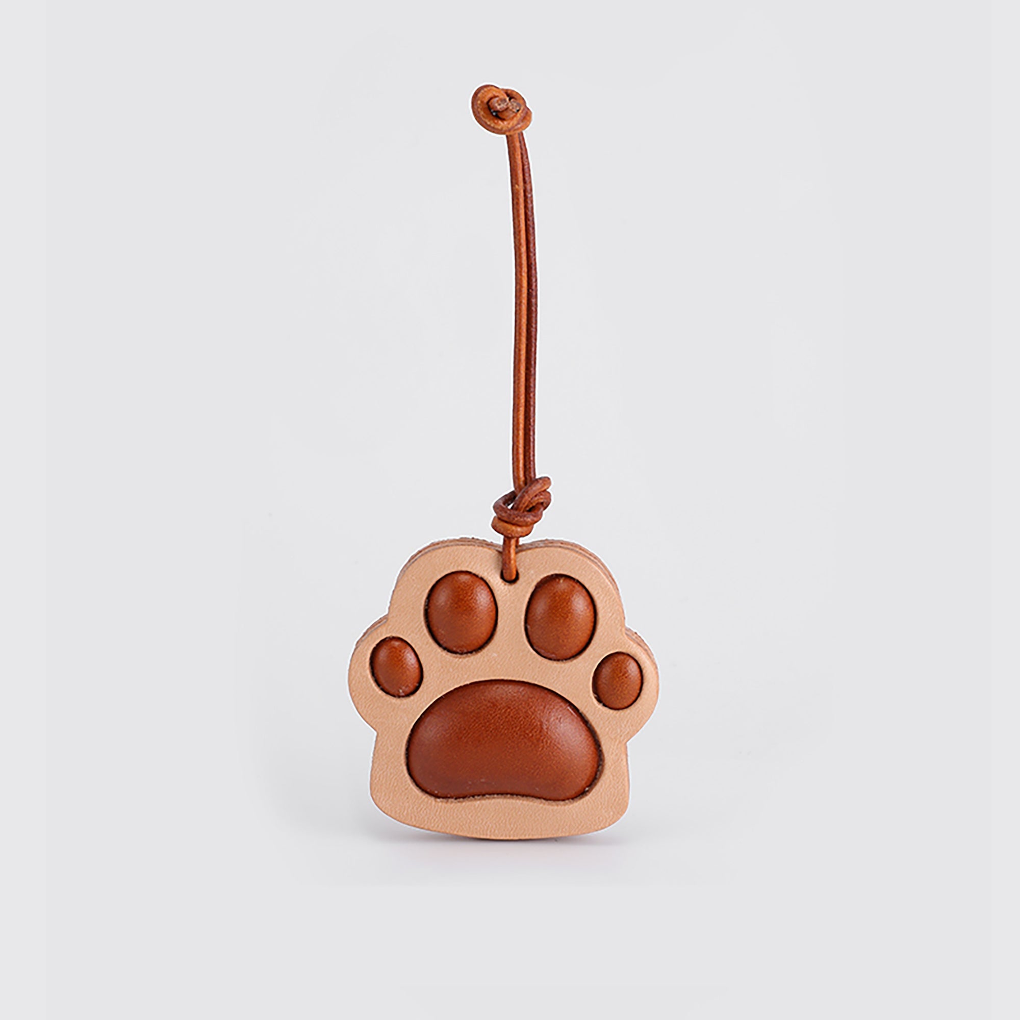 Cat paw charm, handmade wooden multi-color car accessory, bag keychain, backpack cute decorative pendant