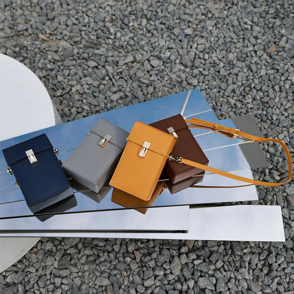 Handmade Phone Bag Colors - Blue Pink Blue Brown Purple | Wirkin™