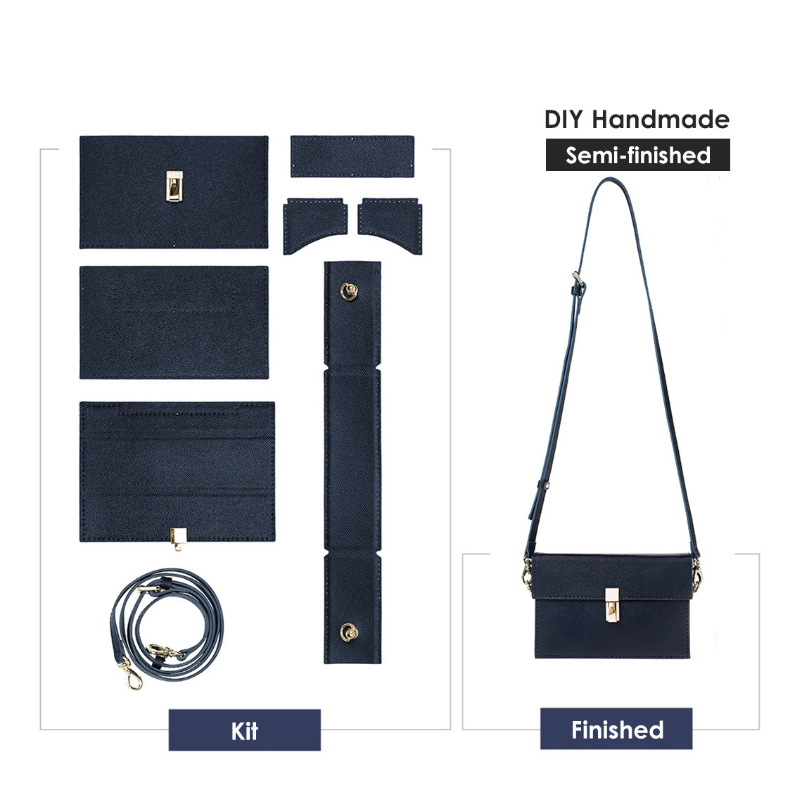 Wirkin® Leather Box Phone Bag DIY Kit