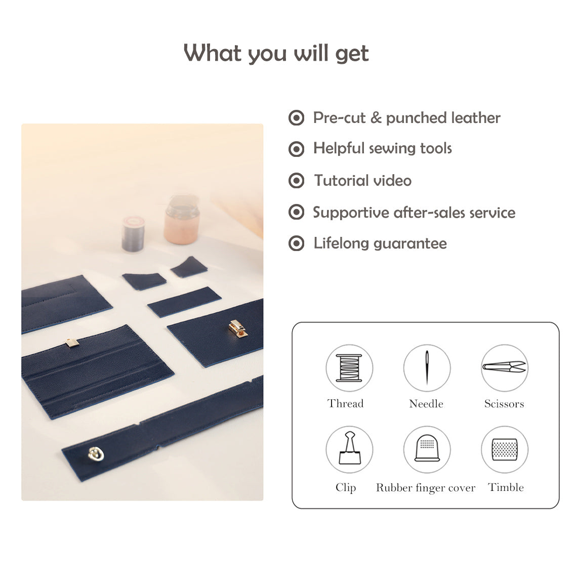 Wirkin® Leather Box Phone Bag DIY Kit