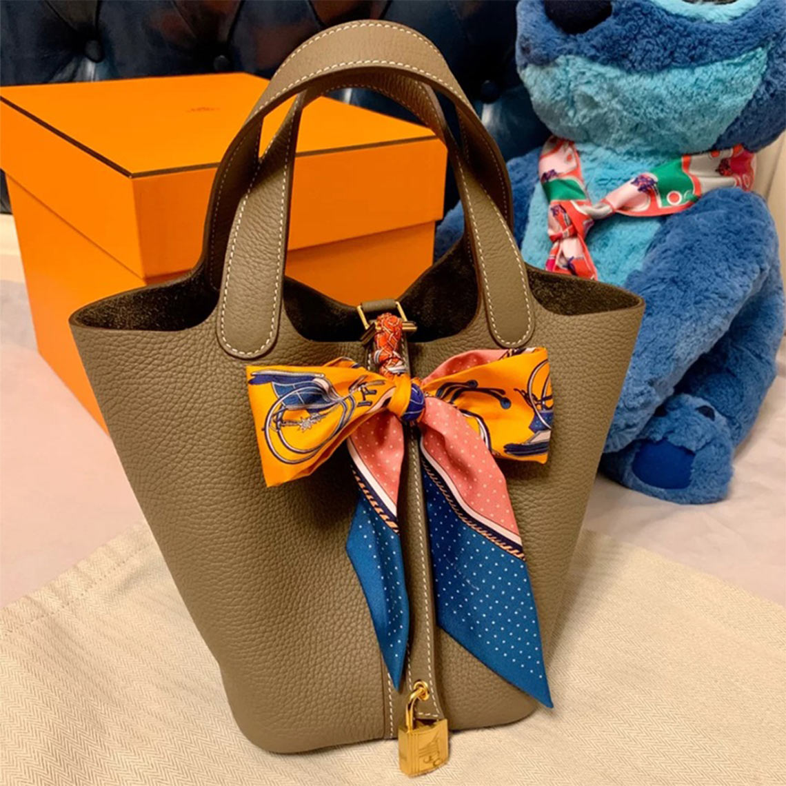 Gold Brown Leather Tote Handbag | Designer Luxury Handbag - Wirkin™