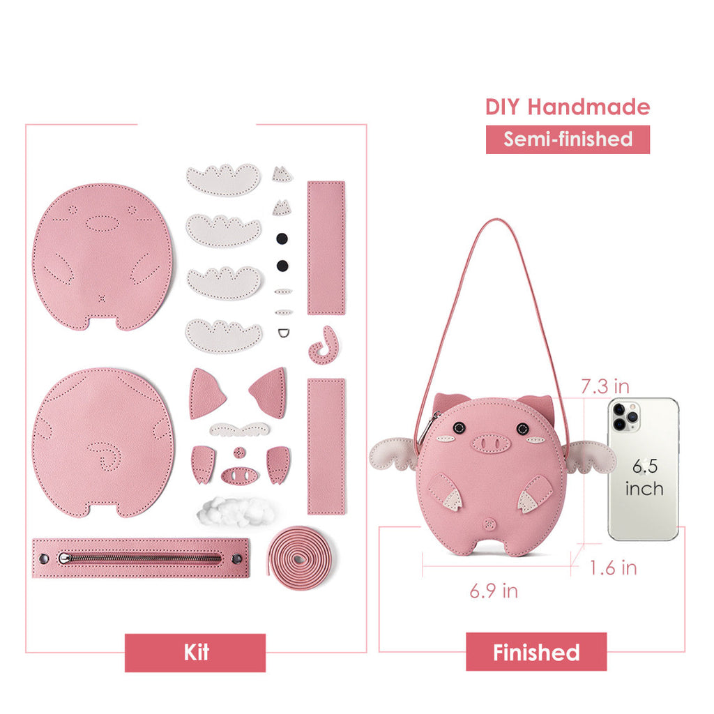 Flying Pig Bag Leather Kit - Best Gifts for Pig Lovers | Wirkin™