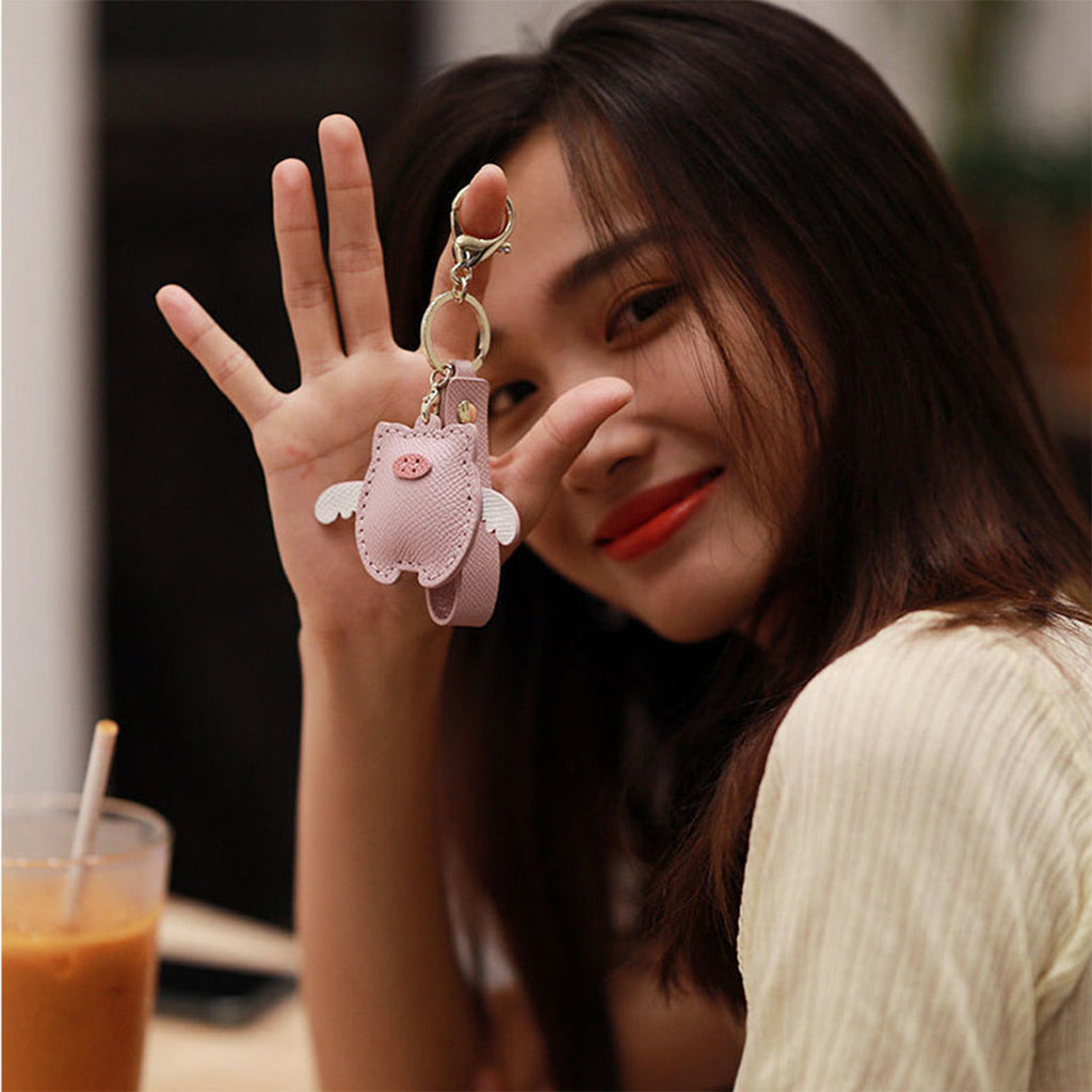 Cute Pig Ornament - Pig Keychain | DIY Keychain Kit | Flying Pig Keychain | Wirkin™