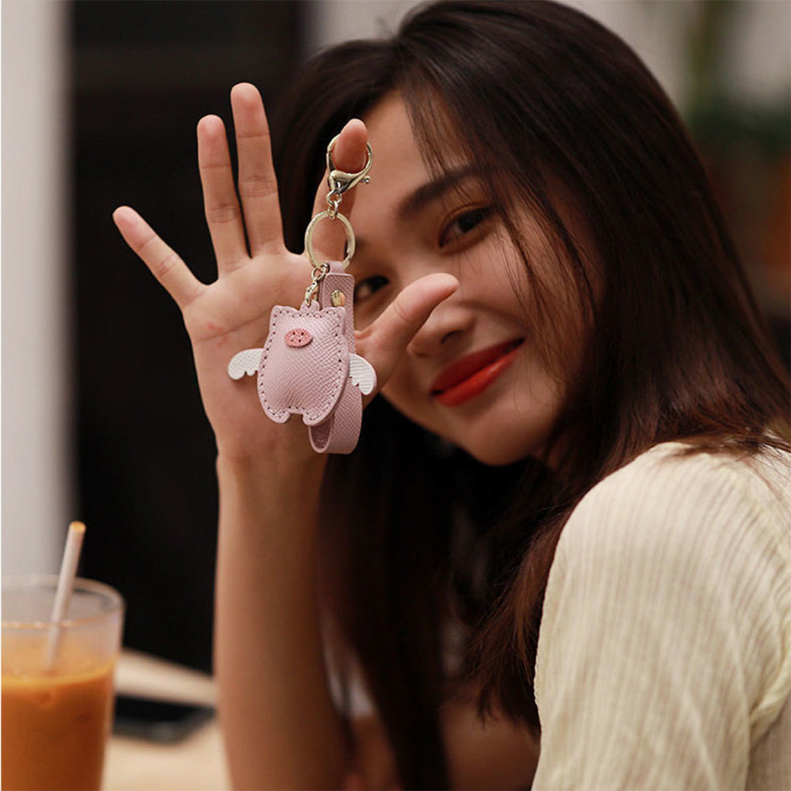 Cute Pig Ornament - Pig Keychain | DIY Keychain Kit | Flying Pig Keychain | Wirkin™