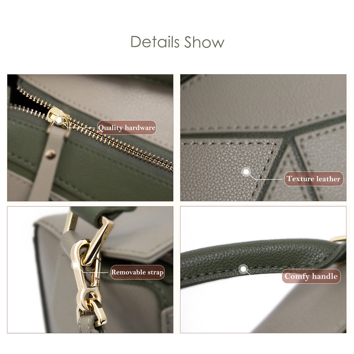 Wirkin® Leather Geometry Crossbody Bag DIY Kit