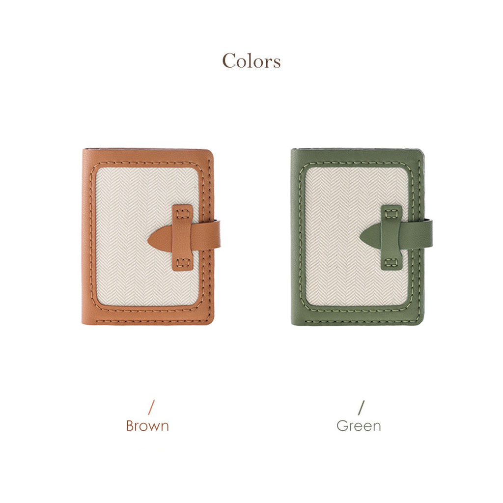 Dust Bag Recycle Kit in Brown and Green Leather | Repurposed Luxury Wallet - Wirkin™
