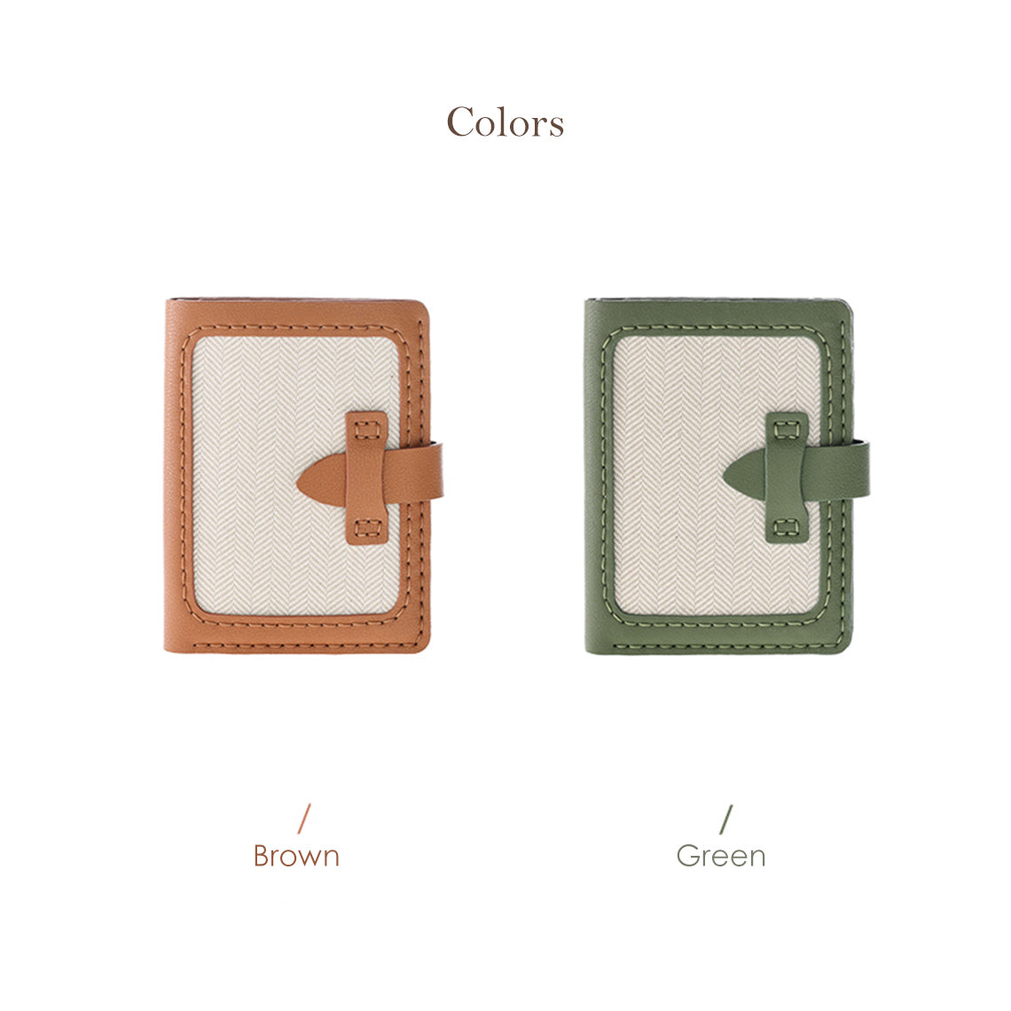Dust Bag Recycle Kit in Brown and Green Leather | Repurposed Luxury Wallet - Wirkin™