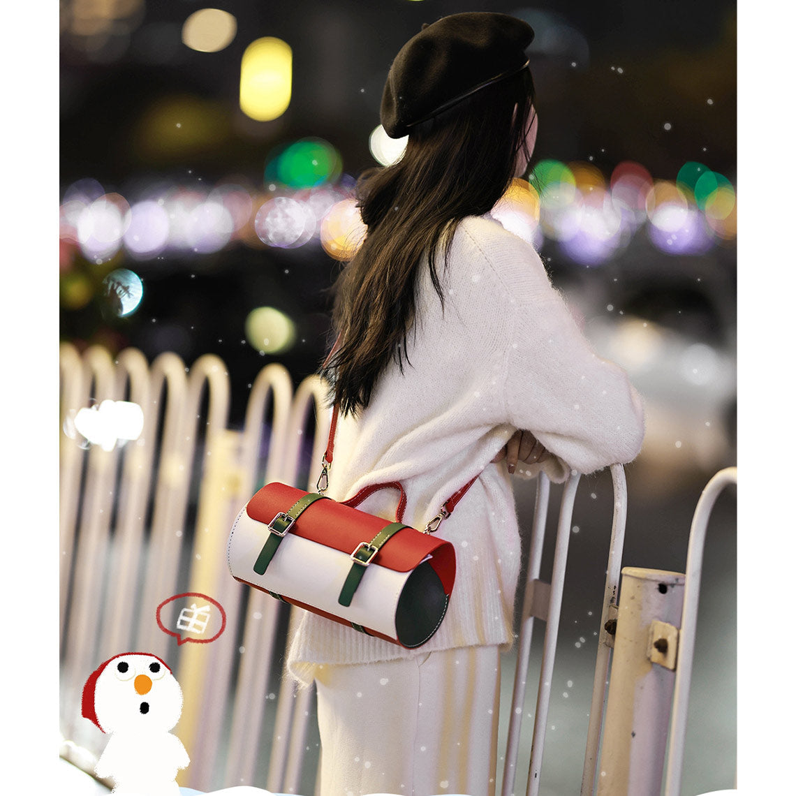 Leather Round Satchel Top Handle Crossbody Bag | Wirkin™
