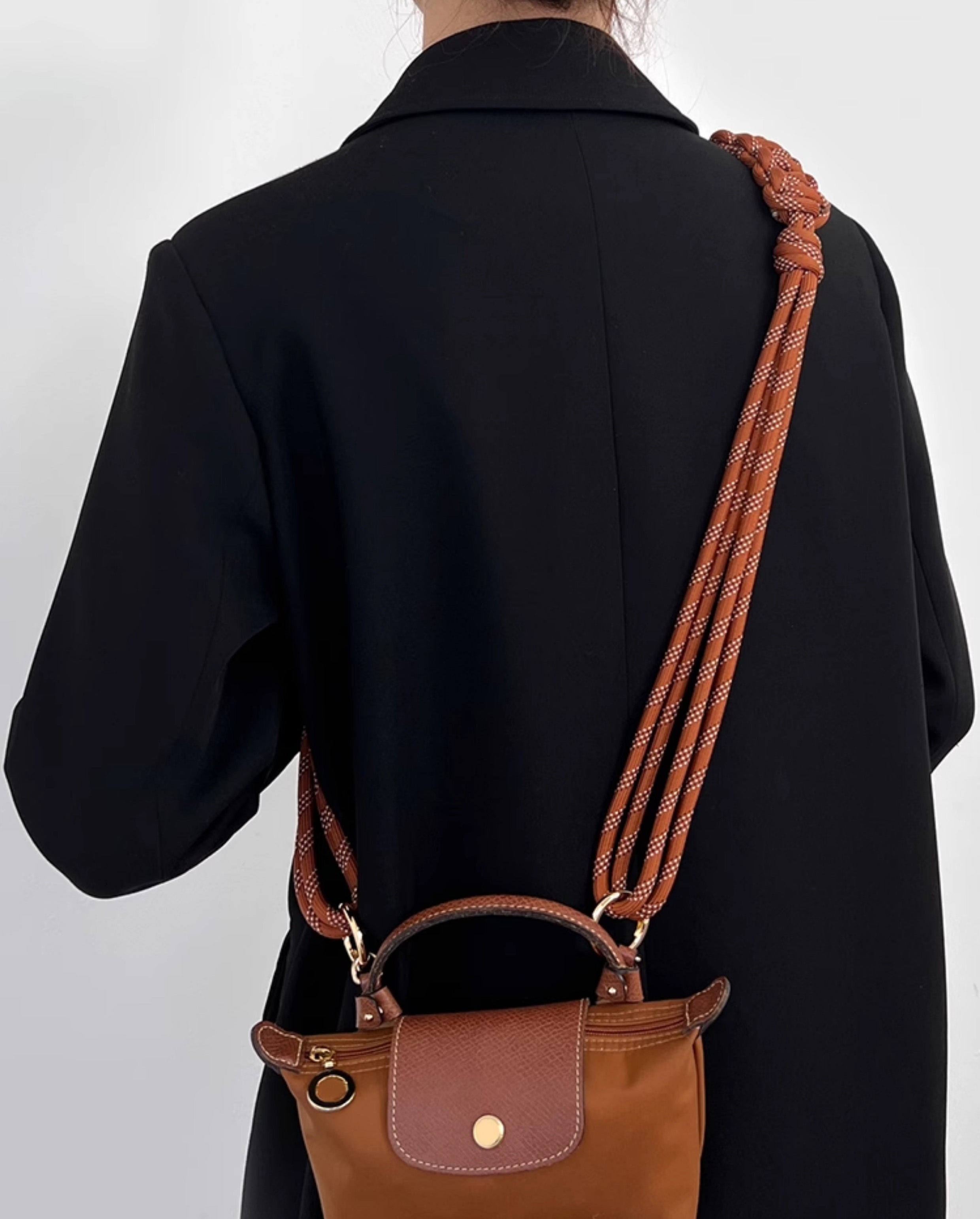 Style Woven Bag Strap – Adjustable Replacement Shoulder Strap for Le Pliage Totes