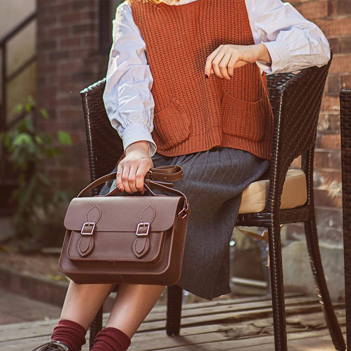  Dark Brown Cambridge Satchel | DIY Bag | Wirkin