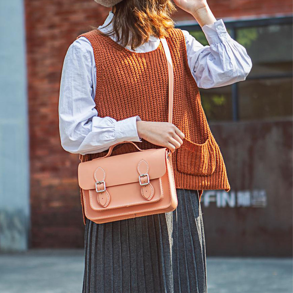  Orange Cambridge Satchel | DIY Bag | Wirkin