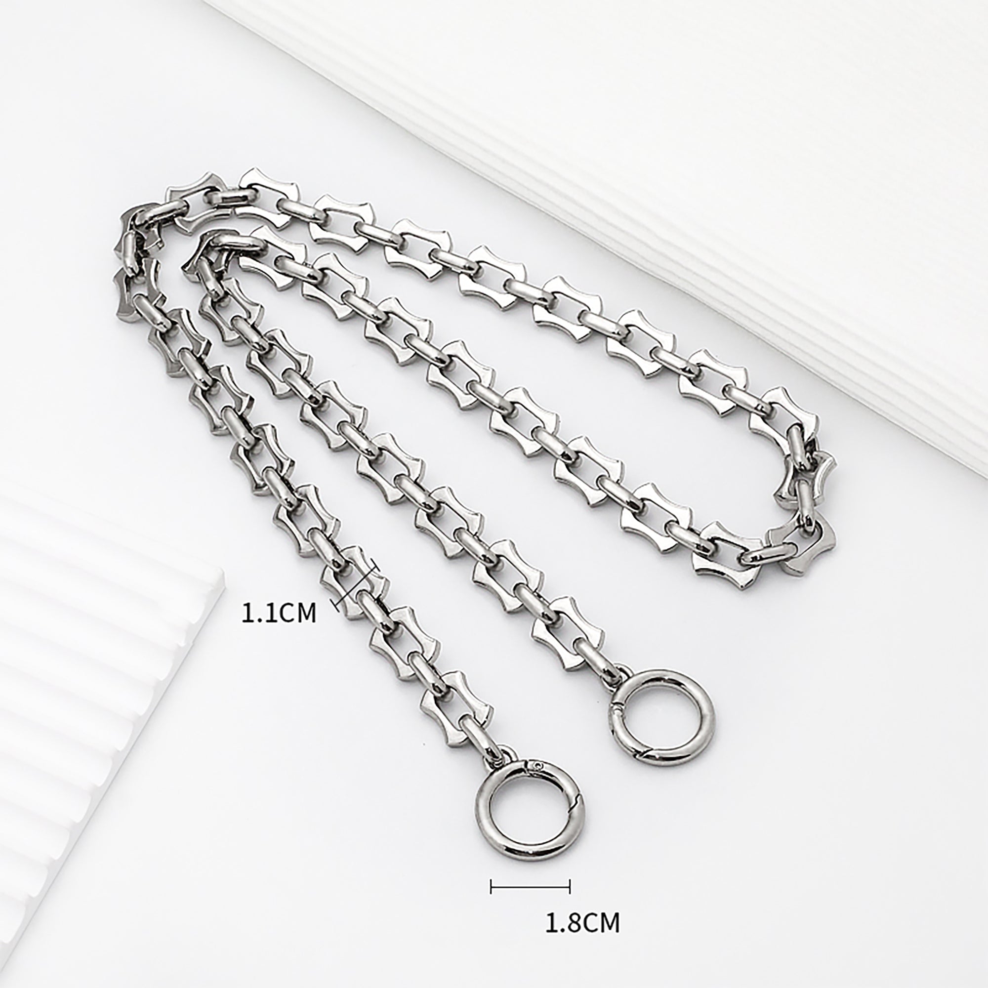Alloy Metal Bag Chain Strap – Fade-Resistant Replacement Shoulder & Crossbody Strap for Bag Customization