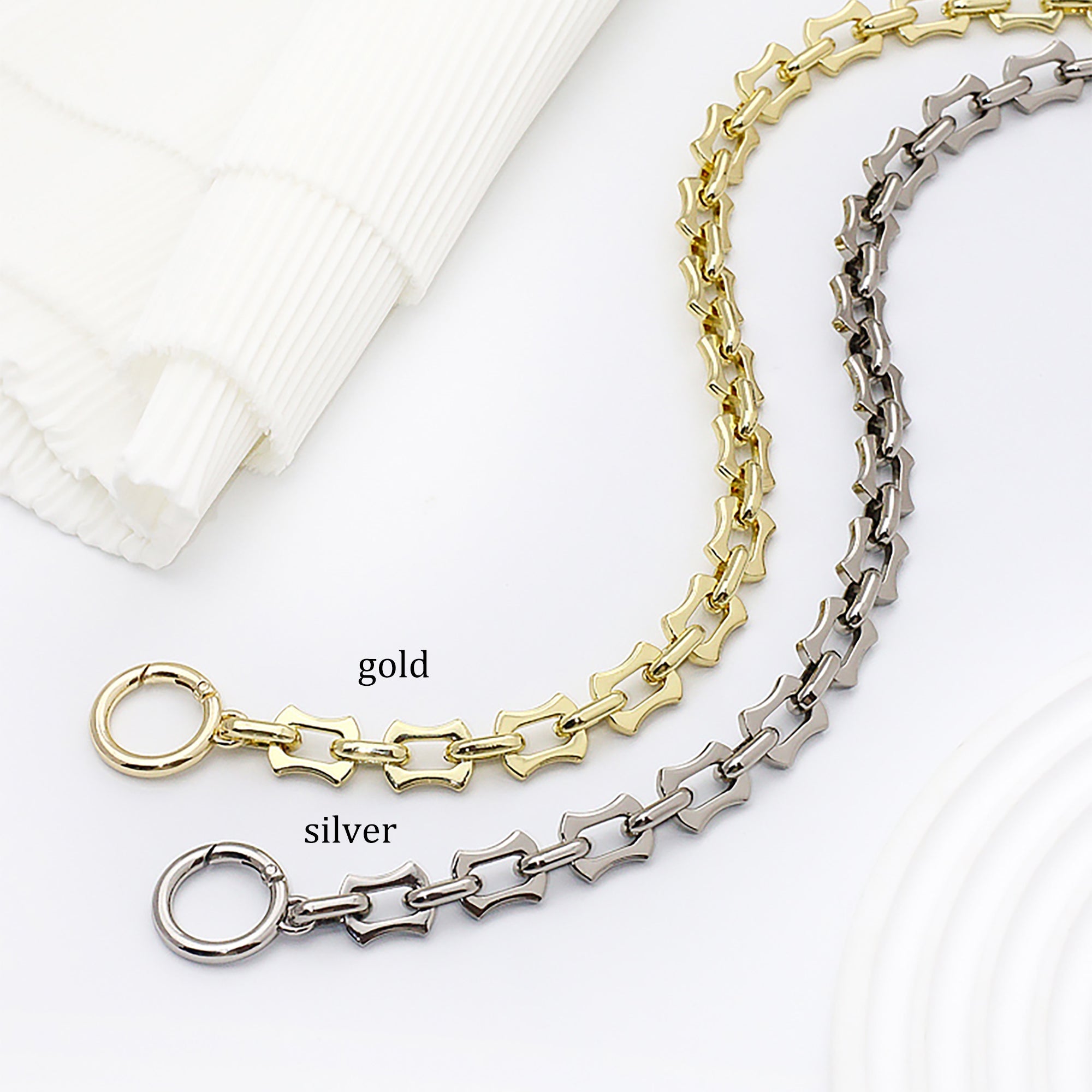 Alloy Metal Bag Chain Strap – Fade-Resistant Replacement Shoulder & Crossbody Strap for Bag Customization