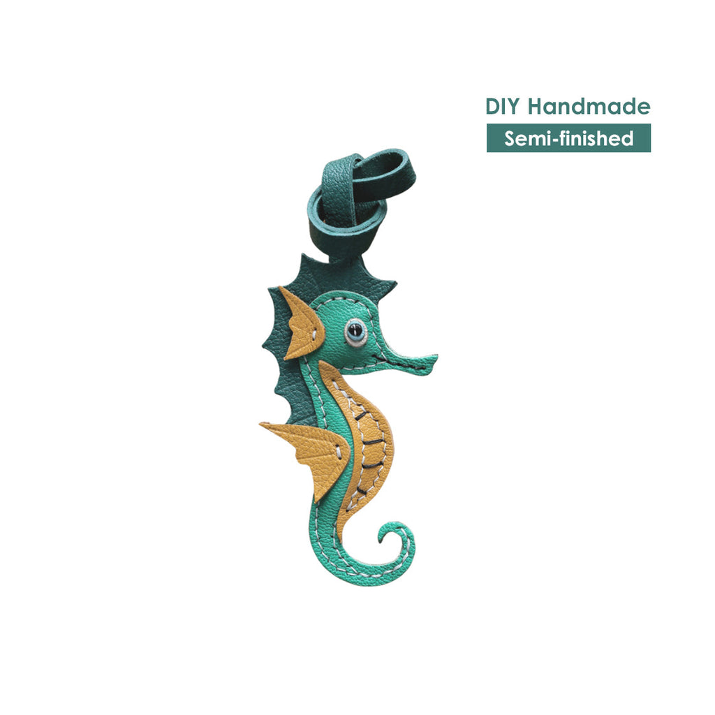 Wirkin® Sheep Leather Sea Horse Bag Charm DIY Kit