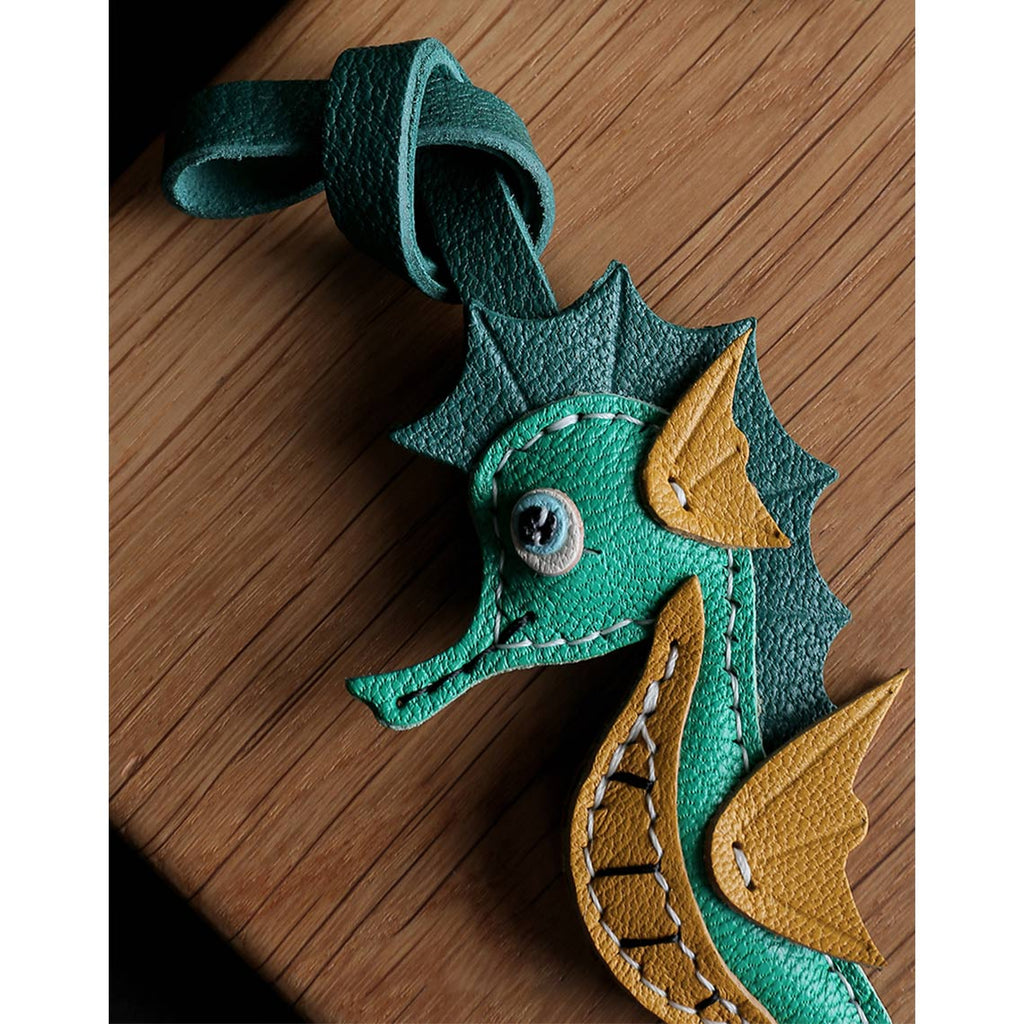 Wirkin® Sheep Leather Sea Horse Bag Charm DIY Kit