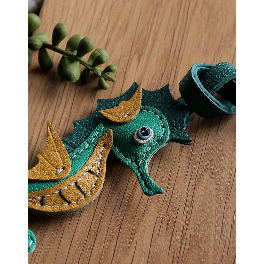 Wirkin® Sheep Leather Sea Horse Bag Charm DIY Kit