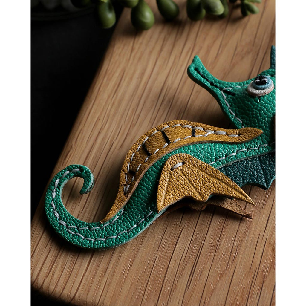 Wirkin® Sheep Leather Sea Horse Bag Charm DIY Kit