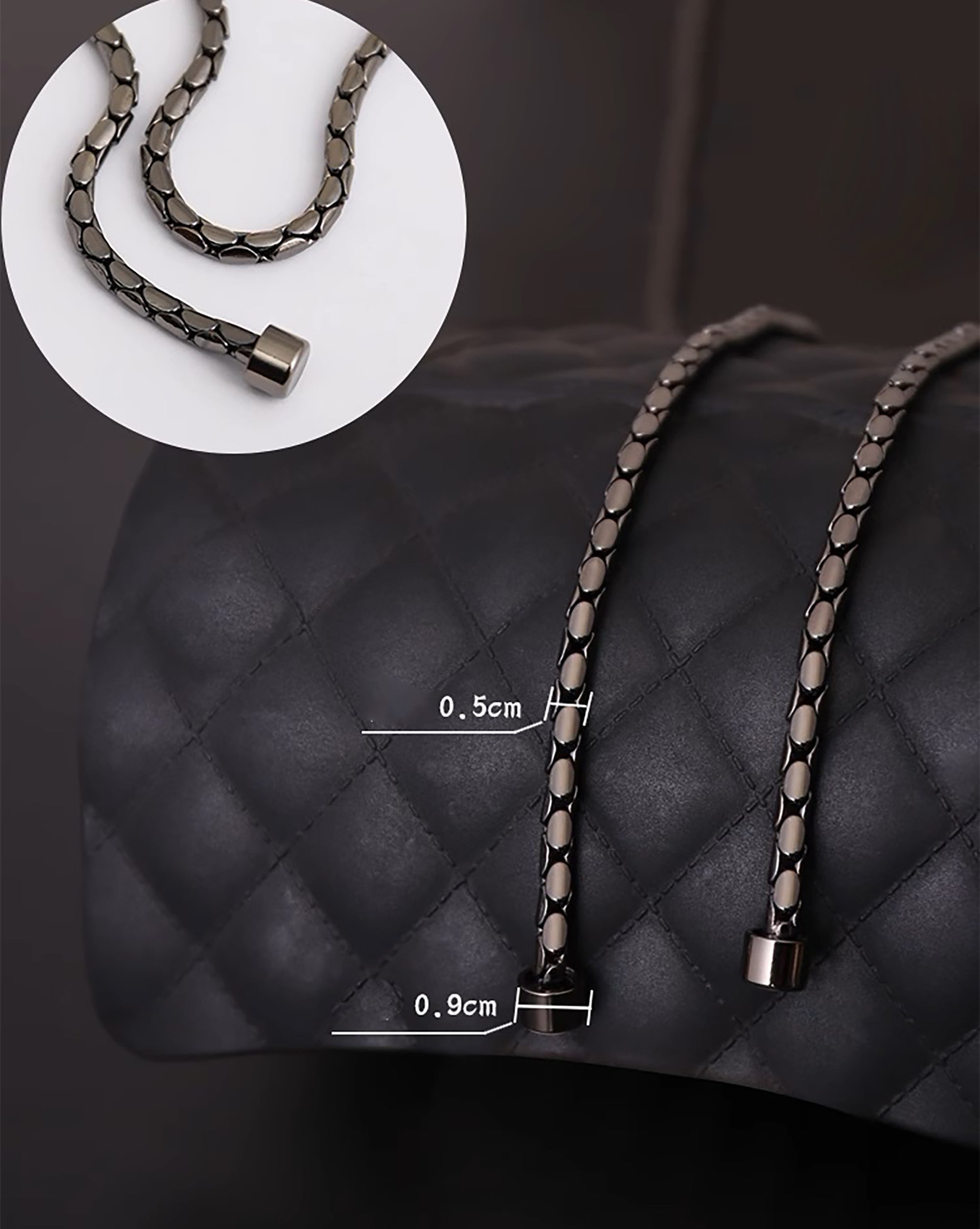 Snake Head Bag Renovation Repair Bag Hardware Full Copper Snake Bone Chain Strap Accessories Metal Bag Chain