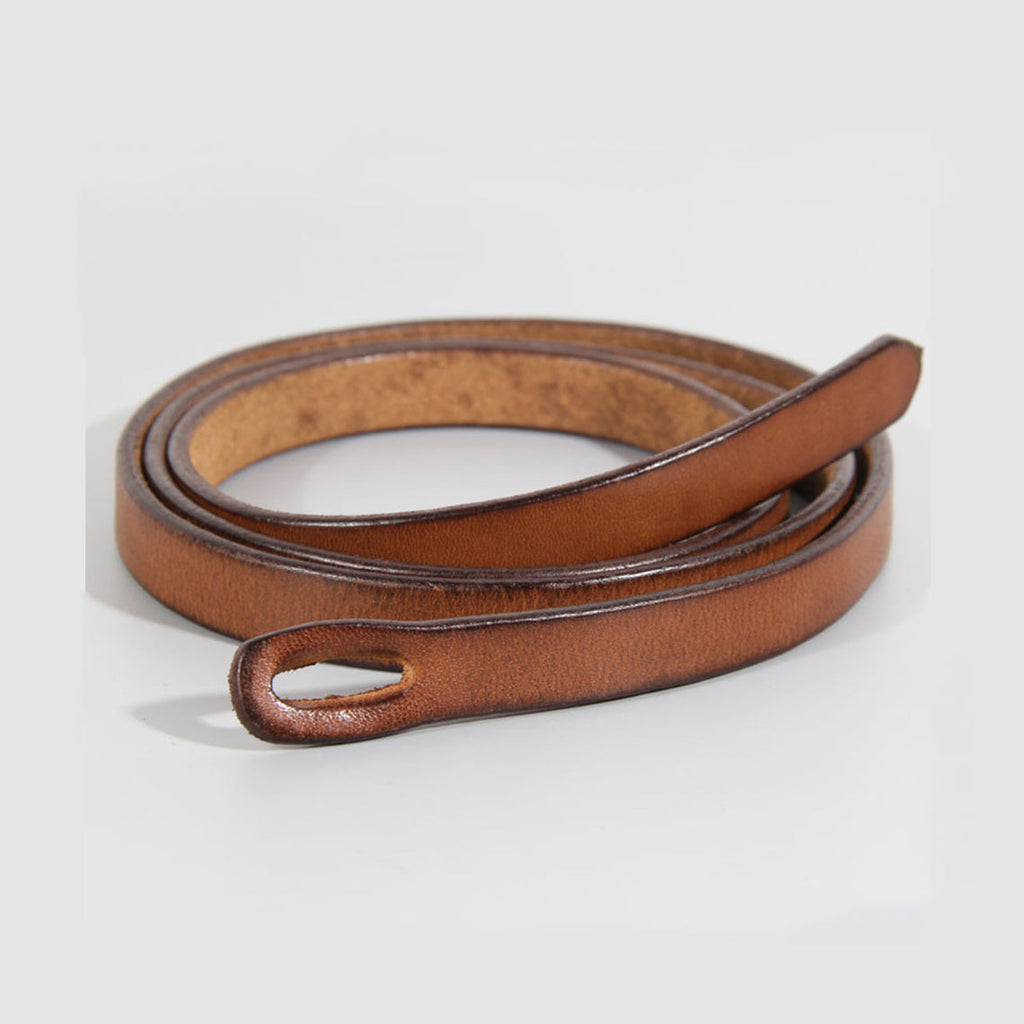 Wirkin® Full Grain Leather Skinny Dress Belt for Women