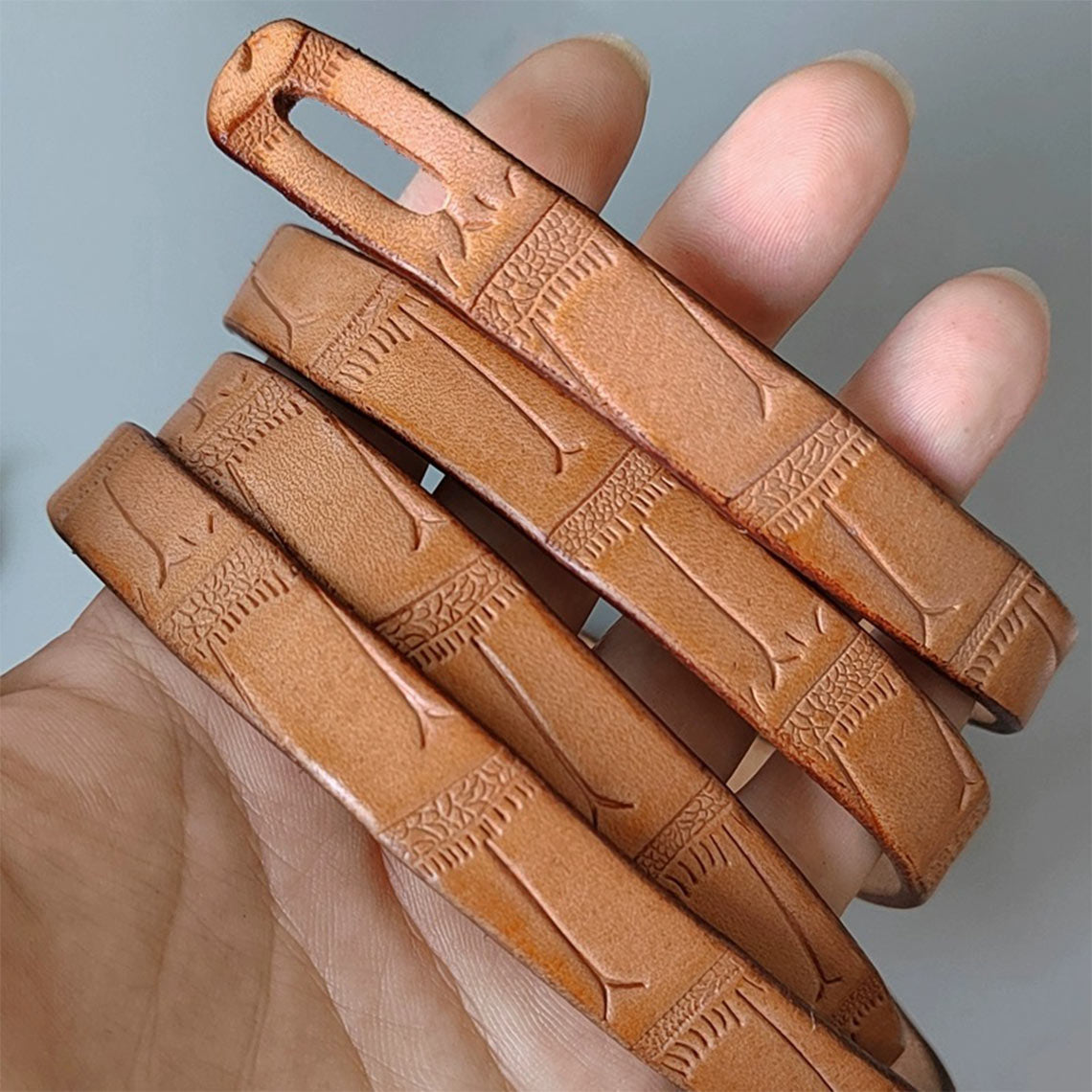Wirkin® Full Grain Leather Skinny Dress Belt for Women
