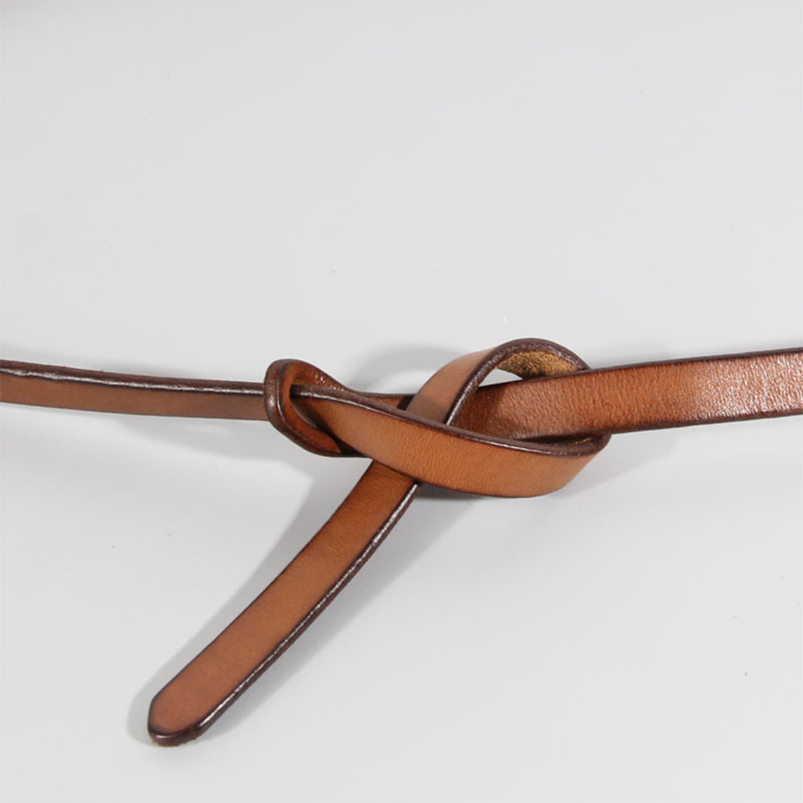 Wirkin® Full Grain Leather Skinny Dress Belt for Women