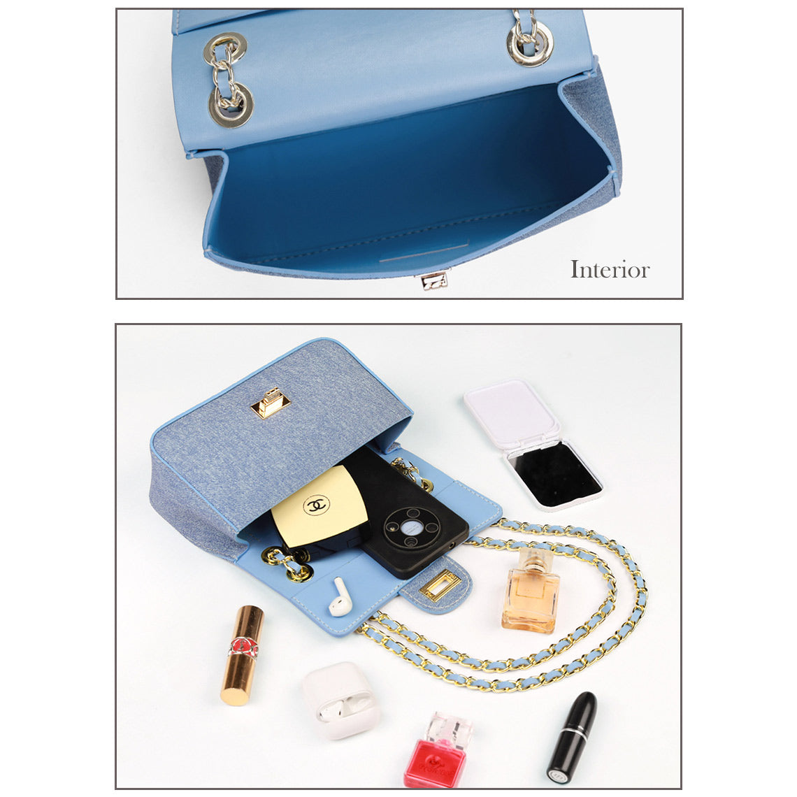 Wirkin® Leather Denim Small Chain Bag DIY Kits
