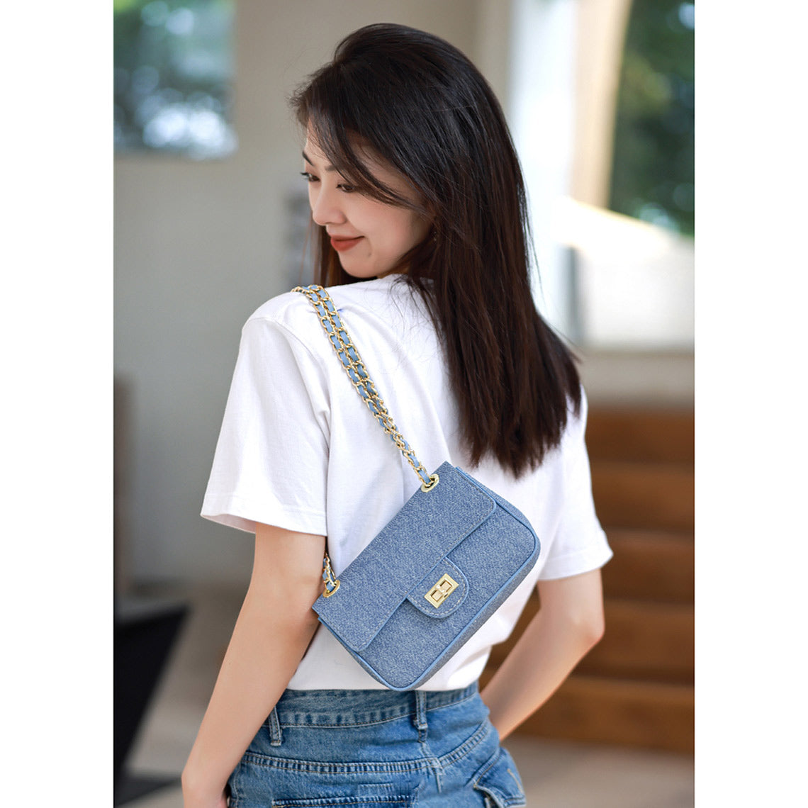 Wirkin® Leather Denim Small Chain Bag DIY Kits