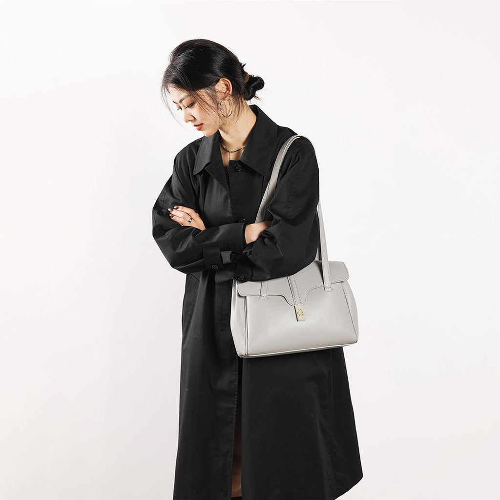 A Young Lady with Brown Celine Soft 16 Bag Small | Wirkin