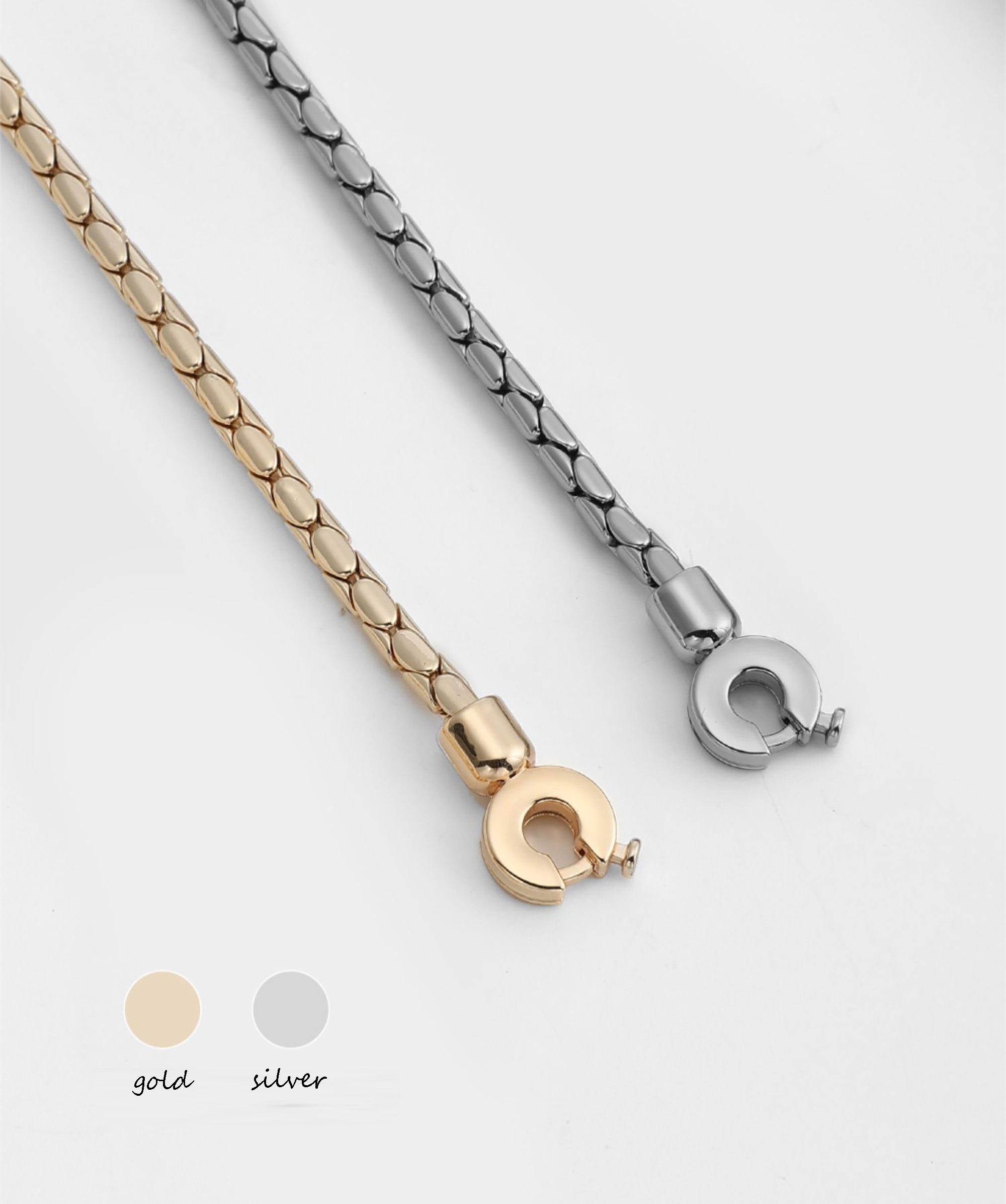 Women's wallet replacement chain, snake bone style metal chain, clutch bag chain, crossbody bag chain.