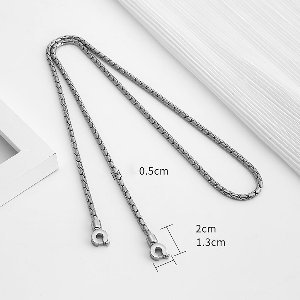 Women's wallet replacement chain, snake bone style metal chain, clutch bag chain, crossbody bag chain.
