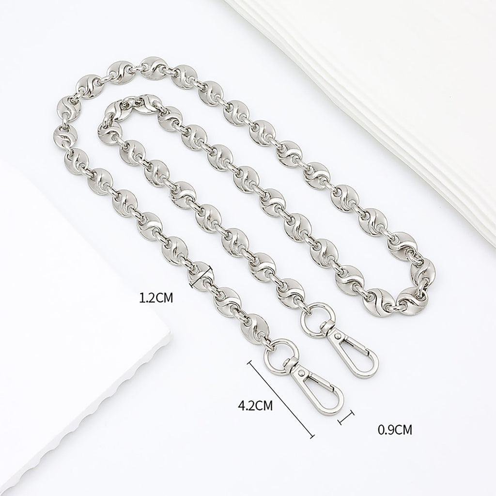 Fade-Resistant Metal Chain Shoulder Strap – High-End Replacement Strap for Shoulder & Underarm Bags