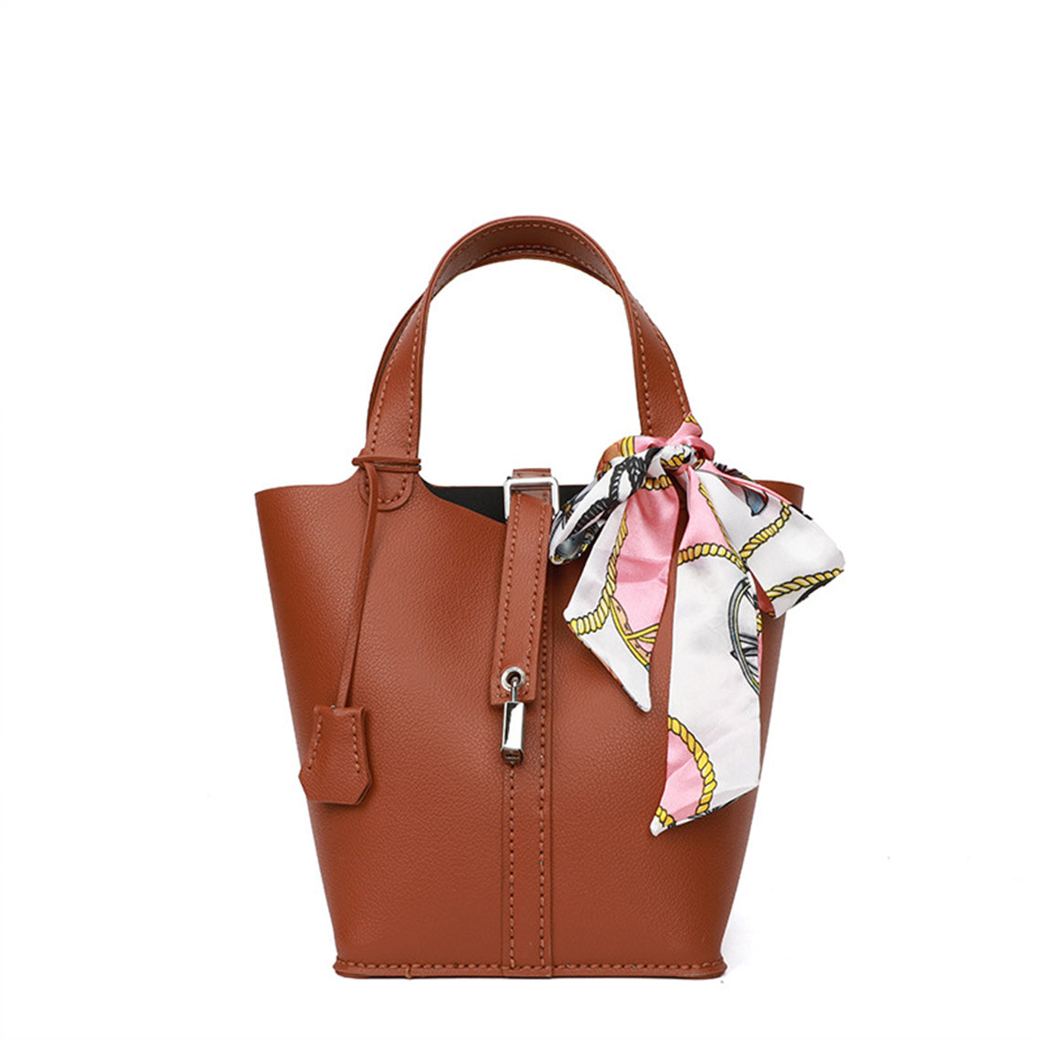 Wirkin™ Vegan Leather Design Women Totes Bag DIY Kit | DIY tote bag | Brown