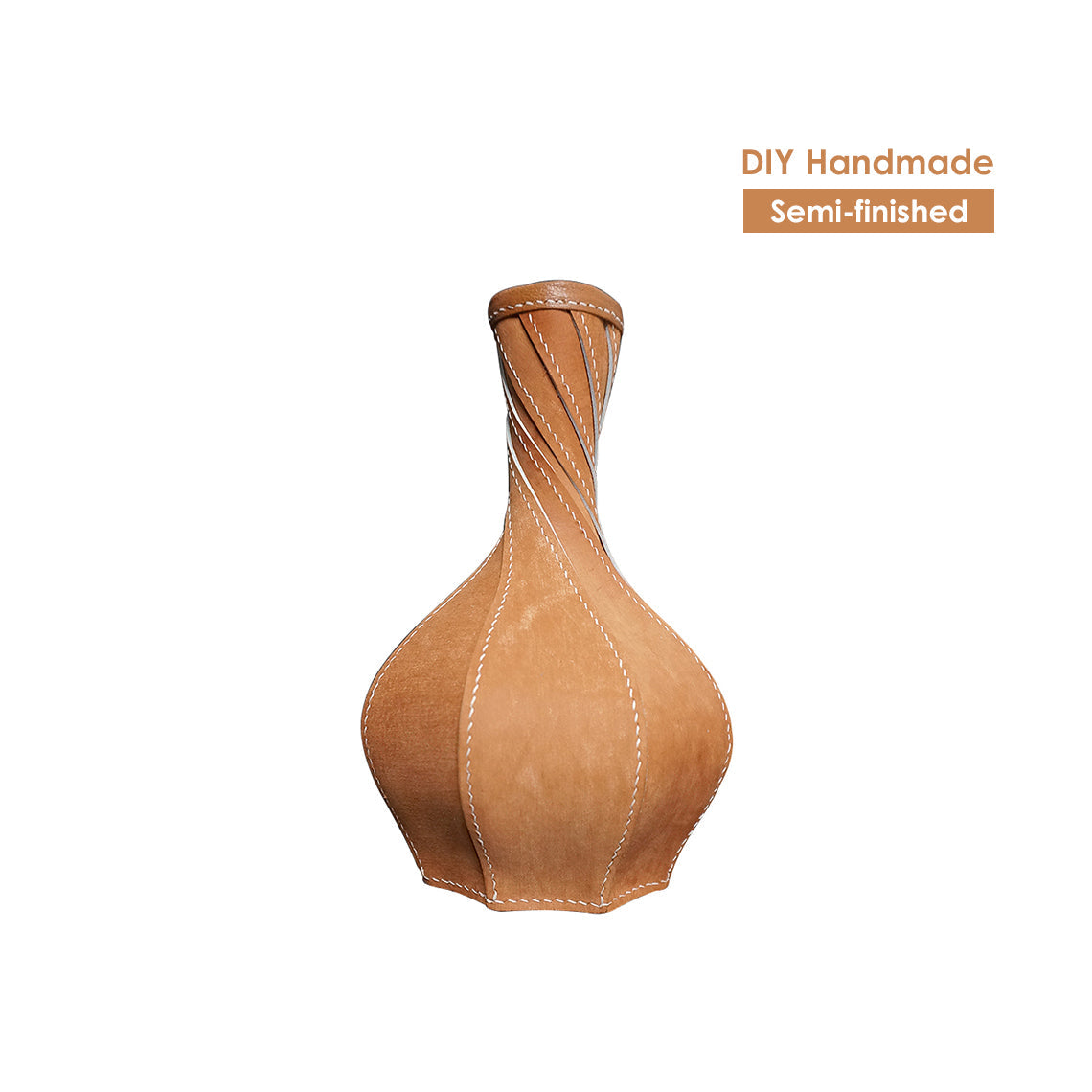 Genuine Leather Vase Handmade | DIY Home Decorations & DIY Vase Leather Kit - Wirkin™