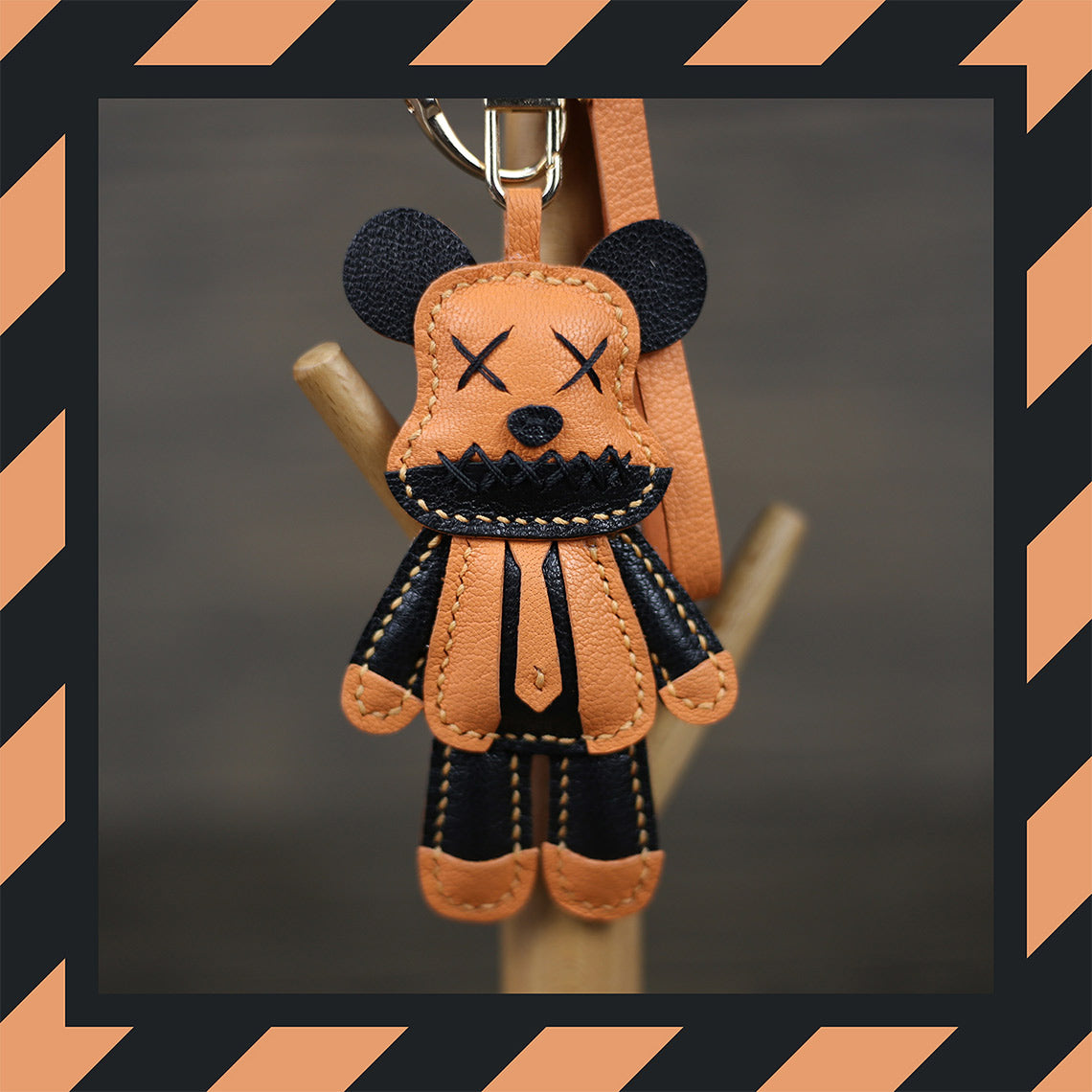 Handmade Luxury Orange Bear Keychain DIY Kit - Wirkin™