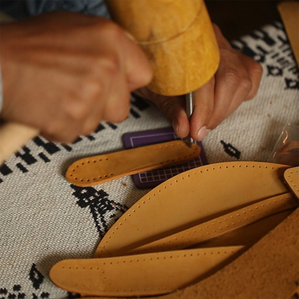 DIY Leather Bag kit | Leather bags making kit | Leather punch and wool hammer | Wirkin™
