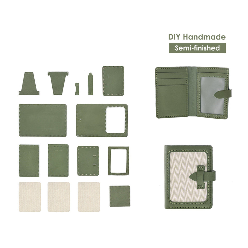 Luxury Dust Bag DIY Kit | Leather Wallet DIY Kit, DIY Purse Kit in Custom Green Leather - Wirkin™
