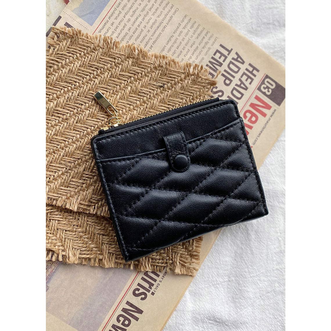 Top Grain Leather Wallet | Quilted Leather Small Wallet for Women - Wirkin™