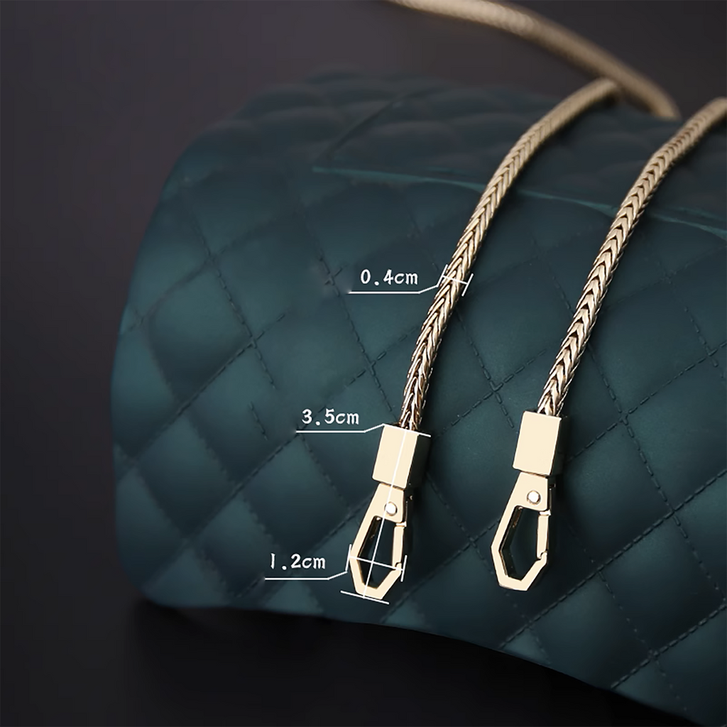 Handcrafted Metal Chain Strap for Women's Crossbody Bags & Wallets - Replacement Chain for Handbags