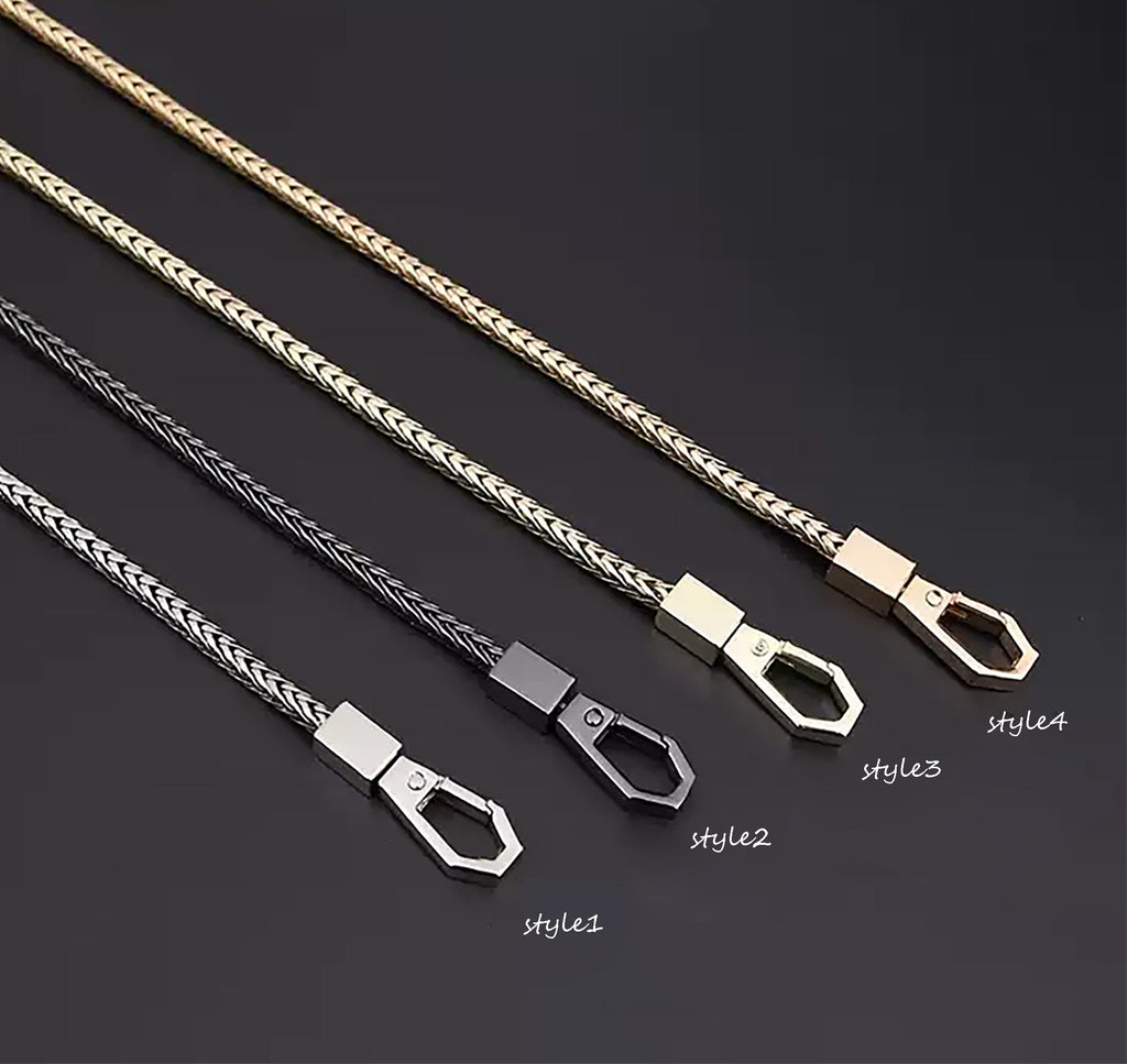 Handcrafted Metal Chain Strap for Women's Crossbody Bags & Wallets - Replacement Chain for Handbags