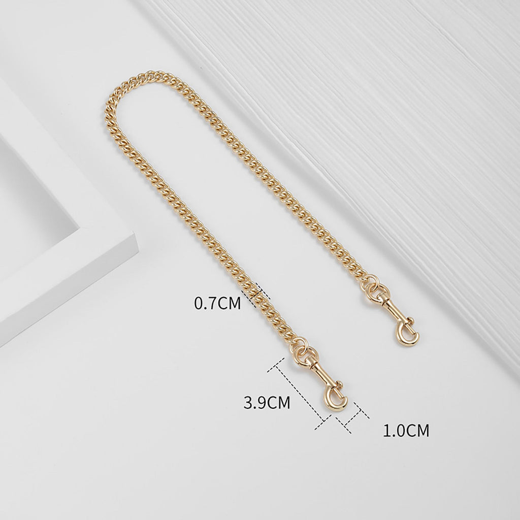 Stylish Metal Heart-Shaped Extender Chain & Metal Bag Strap for Women, Shoulder Strap for Handbag, Trendy & Versatile