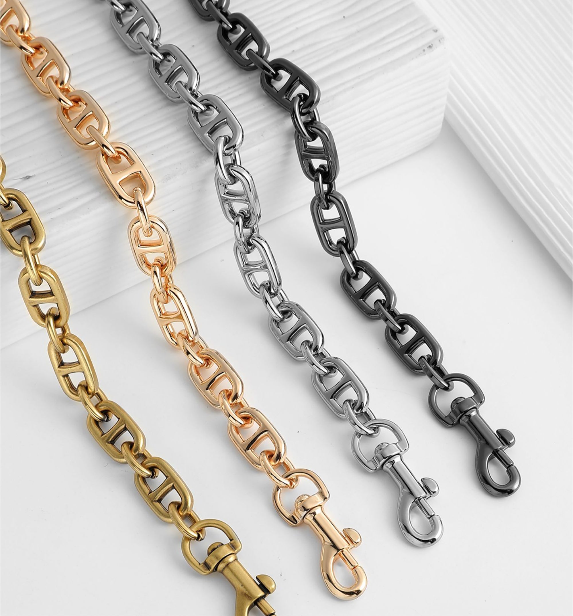 Metal chain accessory, crossbody decorative shoulder strap, underarm bag chain