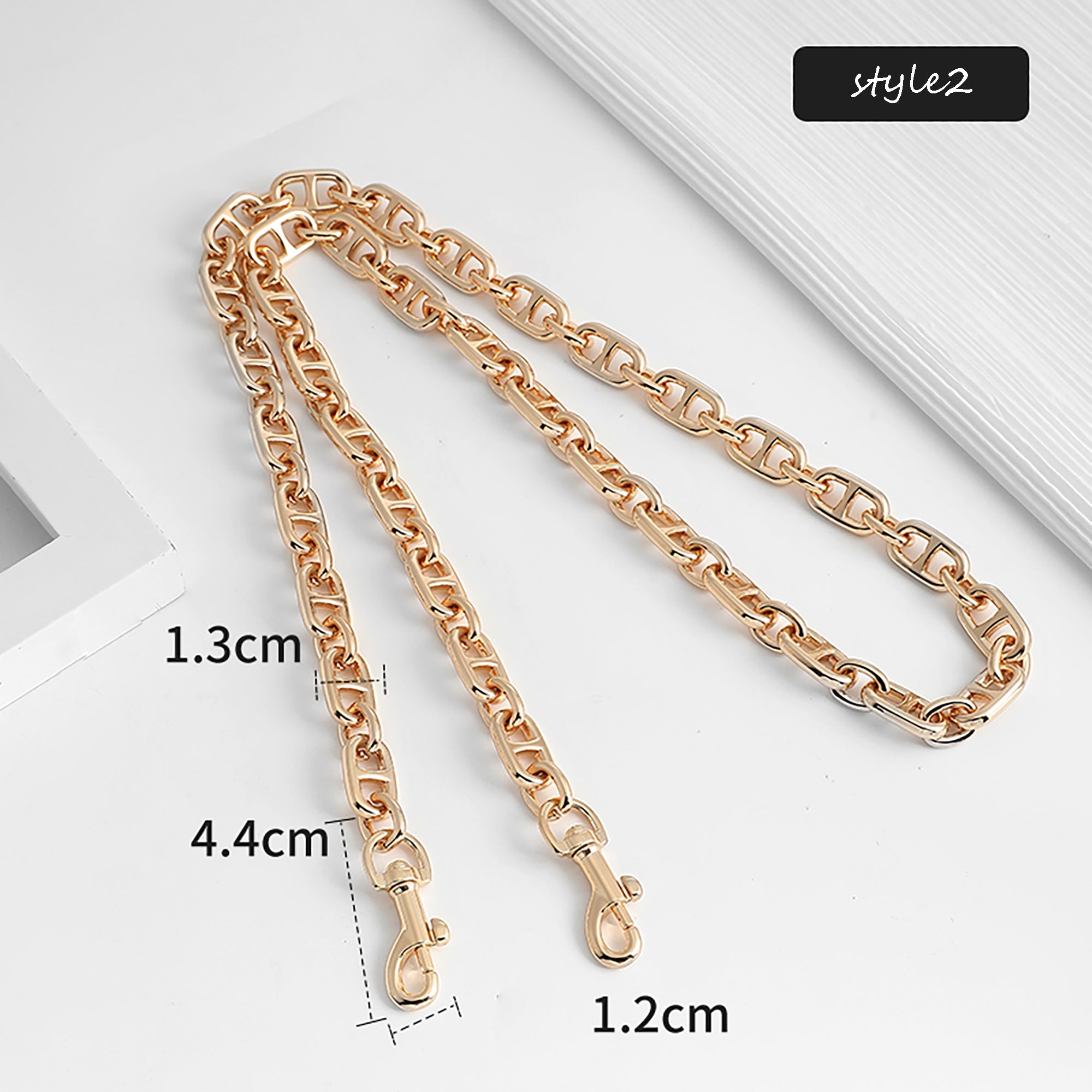 Metal chain accessory, crossbody decorative shoulder strap, underarm bag chain