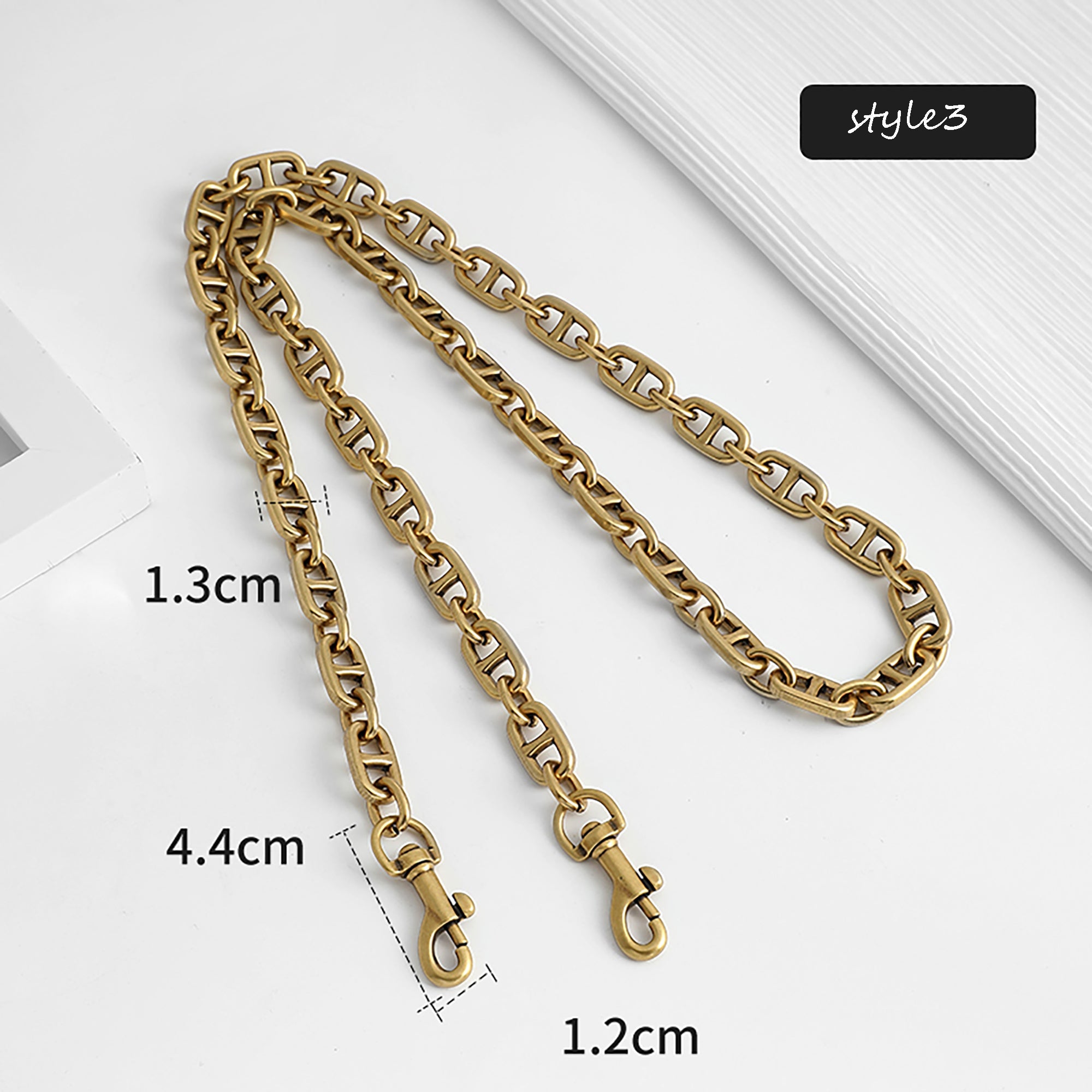 Metal chain accessory, crossbody decorative shoulder strap, underarm bag chain